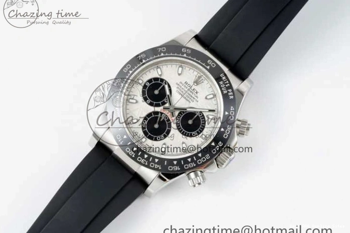 Good Copy Rolex Watches Oysterflex 116519 on 1:1 Best Edition Strap 2269 Rubber ZeroBulk SA Daytona Dial QF Meteorite 0116